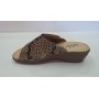 StilediVita Ciabatte Donna In Pelle con Zeppa E Strappo - ROC (Roccia)