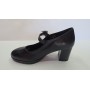 StilediVita Scarpe Donna In Ecopelle, Cinturino Con Fibbia e Tacco - NER (Nero)