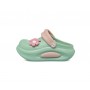 De Fonseca Ciabatte/Clogs Donna Con Fiore e Cinturino Posteriore Movibile -VER (Verde/Rosa)  
