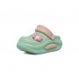 De Fonseca Ciabatte/Clogs Donna Con Fiore e Cinturino Posteriore Movibile -VER (Verde/Rosa)  