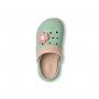 De Fonseca Ciabatte/Clogs Donna Con Fiore e Cinturino Posteriore Movibile -VER (Verde/Rosa)  