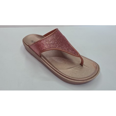 De Fonseca Infradito Donna In Materiale Decorato Con Glitter - ROSA (Rosa)  