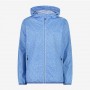CMP Giacca Antivento Ripiegabile Donna in Ripstop Con Cappuccio -   M926 (Sky)