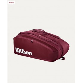 Wilson Borsa per 15 Racchette da Tennis Defyer V1 -  Colore : Burgundy  