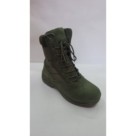 Trento Anfibio Uomo Outdoor In Scamosciato e Tessile C/Lacci e Cerniera - 5T (Verde Militare)