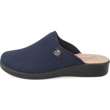 Fly Flot Ciabatta Chiusa Donna in Tessuto a Rete Con Zeppa -  2001 (Blue)