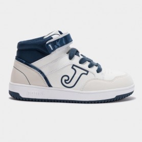 Joma Sneakers Mid Junior Berry In Ecopelle e Tessile - 2503 (Bianco/Blue)