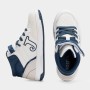 Joma Sneakers Mid Junior Berry In Ecopelle e Tessile - 2503 (Bianco/Blue)