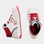 Joma Sneakers Mid Junior Berry in Ecopelle e Tessile - 2506 (Bianco/Rosso)