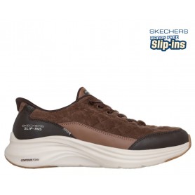 Skechers Scarpe Uomo Contour Foam-Cordelux, Cozy Fit, Slip-Ins - /BRN (Brown)