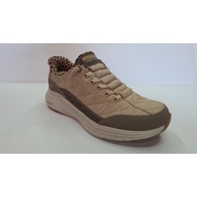 Skechers Scarpe Donna Contour Foam-Leopard Dream, Slip-Ins/Cozy fit - /BRN (Brown)