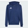 Adidas Felpa C/Cappuccio Uomo Entrada 26, Zip Integrale - Colore : Blue/Bianco