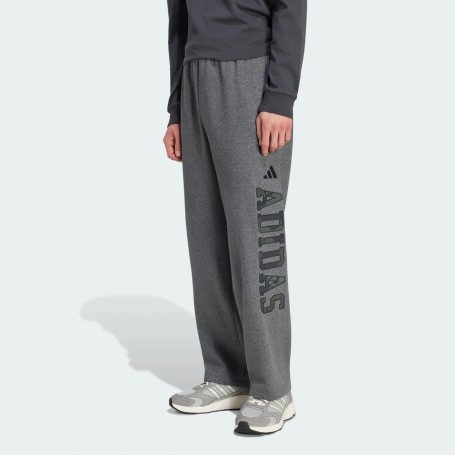 Adidas Pantaloni Uomo Essentials Camo Print Fleece - (Dark Grey Heather/Multi)