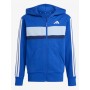 Adidas Tuta Con Cappuccio Junior Tiberio 3 Stripes - Colore : Royal/Bianco/Multi