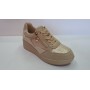 4US Sneakers Donna In Ecopelle Con Lacci e Cerniera By Paciotti - BEI (Beige/Multi)