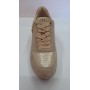4US Sneakers Donna In Ecopelle Con Lacci e Cerniera By Paciotti - BEI (Beige/Multi)