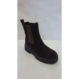 4US Tronchetto Donna In Ecopelle Scamosciata ed Elastici By Paciotti - MAR (Marrone)