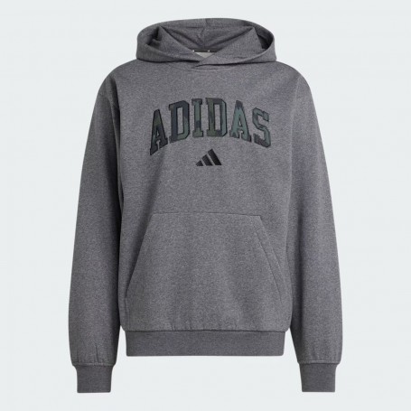Adidas Felpa C/Cappuccio Uomo Camo Print HD - (Grigio Scuro/Multicolor)