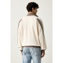 Adidas Felpa Uomo Stadium PQ TT a Zip Intera, Essentials - Colore : Beige/Marrone