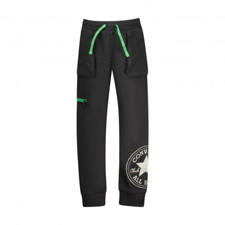 Converse Pantaloni Tuta Junior Zipper Pocket Jogger - 023 (Nero/Multi)