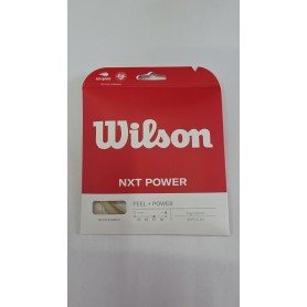 Wilson Set Corda da Tennis NXT Power - 1,26mm (12,2 Metri) - Colore : Natural