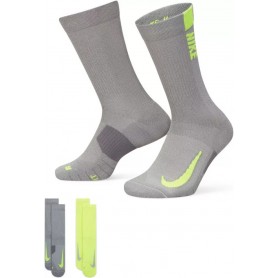 Nike Calze Unisex Multiplier (2 paia) Sport/Tempo Libero -  929 (Multicolor)