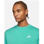 Nike Felpa Uomo Sportswear Club Fleece Crew BB - 369 (Menta/Bianco)