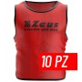Zeus Casacca Promo, Senior, confezione da 10 casacche - ROS (Rosso)