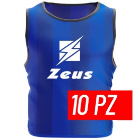Zeus Casacca Promo, Senior, confezione da 10 casacche -COLORE (AZZURRO)