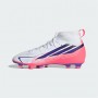 Adidas Scarpette Calcio Junior F50 Hyperfast Club Mid FG/MG - (Cloud White/Solar Purple/Solar Turbo)