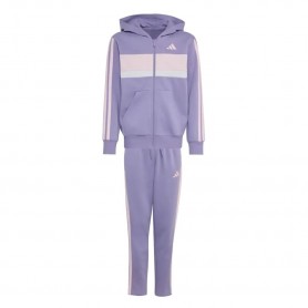 Adidas Tuta Junior Con Cappuccio Tiberio 3 Stripes - Colore : Lilac/Multi