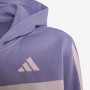 Adidas Tuta Junior Con Cappuccio Tiberio 3 Stripes - Colore : Lilac/Multi