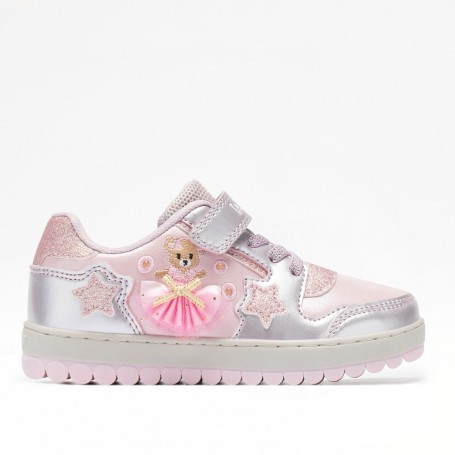 Lelli Kelly Sneaker Bambina Mille Stelle, Con Luci - RO01 (Rosa/Multi)