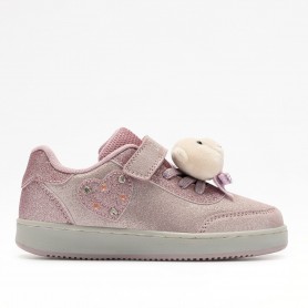 Lelli Kelly Sneaker Bambina Con Orsetto e Cuore Con Luci - CI01 (Cipria/Multi)