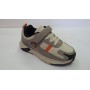 Melania Sneakers Bambino Con Strappo e Lacci Elastici - BEI/MUL (Beige/Multi)