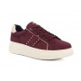 Inblu Sneakers Donna Con Lacci e Borchie Dorate Laterali, Ienne - 016 (Bordeaux)