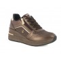 Inblu Sneakers Donna Con Zeppa, Lacci e Cerniera, Ienne - 019 (Bronzo)