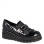 Donna Serena Mocassino Donna Con Frange, Accessorio ed Elastici - NER (Nero)