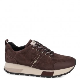 Donna Serena Sneakers Donna in Pelle Scamosciata Con Lacci - TDM (Testa di Moro)