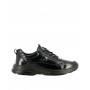 GianMarcoVenturi Sneakers Elegante Uomo in Ecopelle Con Lacci - Colore : Nero