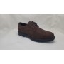 GianMarcoVenturi Scarpe Basse Eleganti Uomo in Micro Con Lacci - Colore : Caffe'