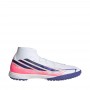 Adidas Scarpette Uomo Calcetto F50 Hyperfast League Mid TF - (Cloud White/Solar Purple/Solar Turbo)