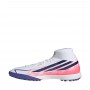 Adidas Scarpette Uomo Calcetto F50 Hyperfast League Mid TF - (Cloud White/Solar Purple/Solar Turbo)