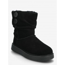 Skechers Stivaletti Donna Keepsakes Cozy-Freezing Low, Memory Foam - BBK (Black)