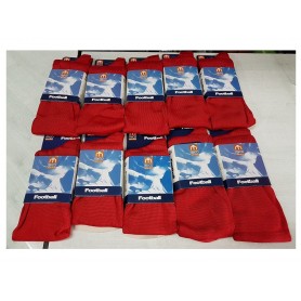 Mico Sport Calze da calcio Confezione 10 paia, unisex  (Rosso) 