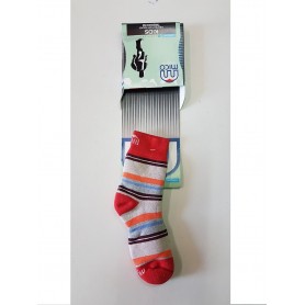 Mico Sport Calze (paio) Cool Line, Trekking, Junior 645 (Riga Mista Rosso) 