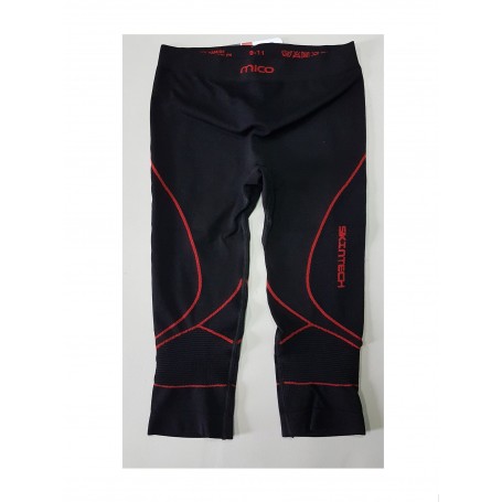 Mico Sport Calzamaglia Warm Skin, Skintech, Junior colore 193 (Nero Rosso) 